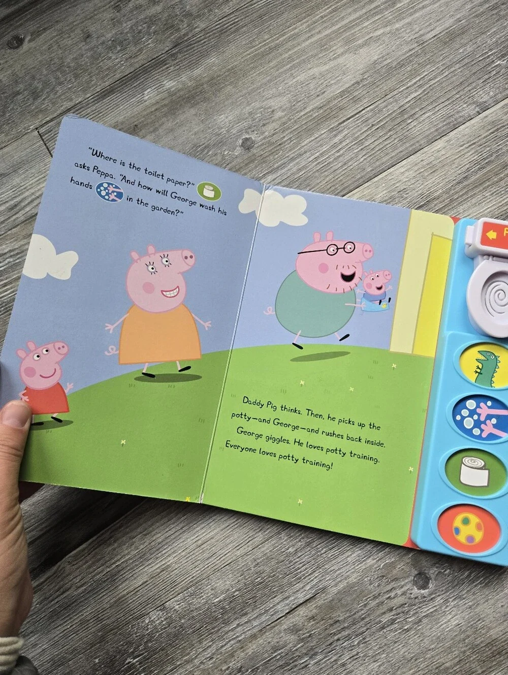 Peppa Pig Let's Go Potty! Sound Book - Blue
